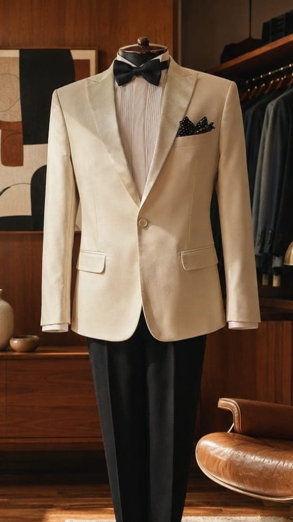 Summer Jacket Off-White Lapela Peak - Roupa Inteira (RI)