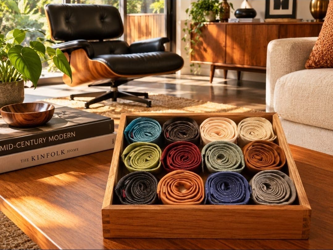 Mostruário de Gravatas em Seda Jacquard
