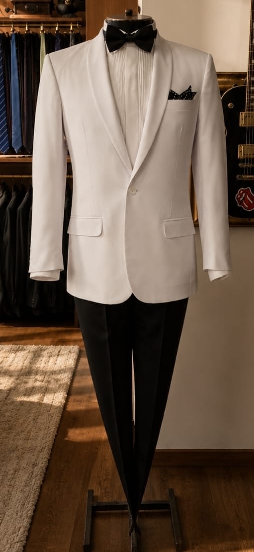 Summer Jacket Branco Lapela Xale - Roupa Inteira (RI)