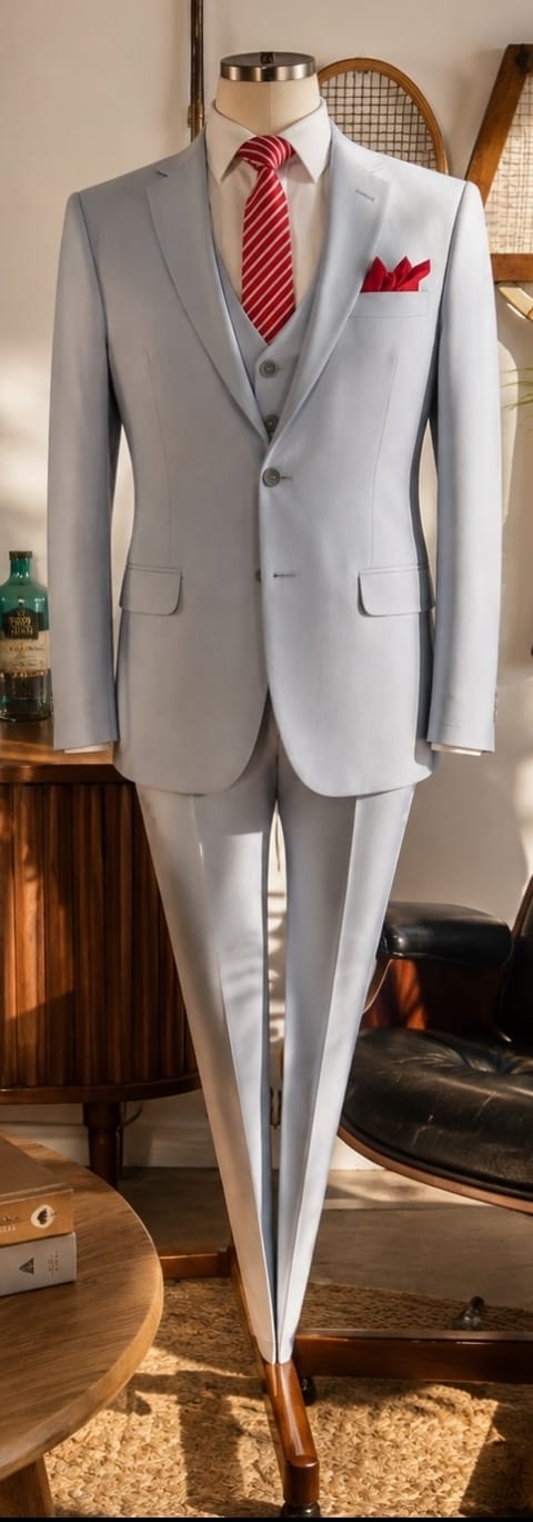 Terno Cinza Claro Gelo - Roupa Inteira (RI)